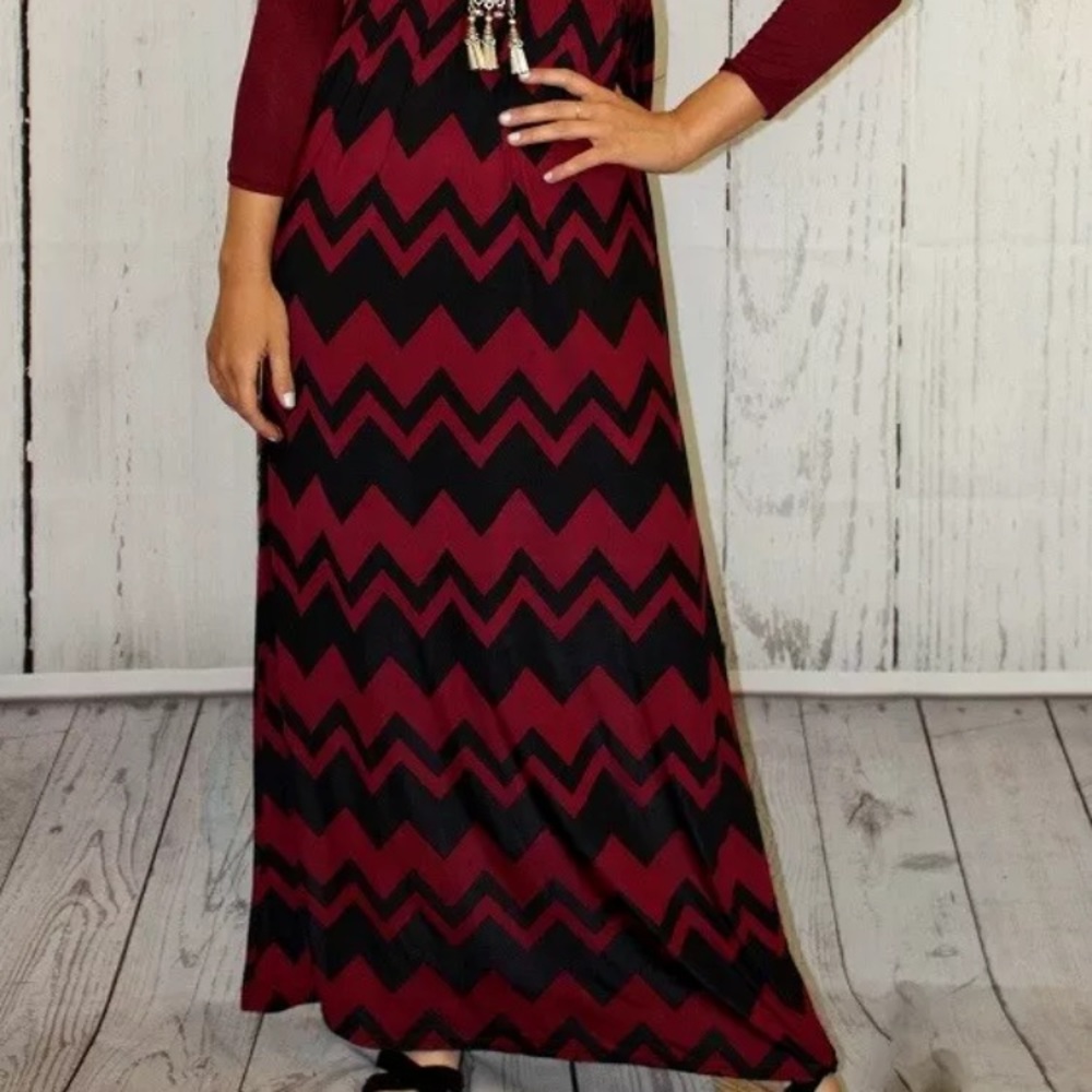 Burgundy Maxi Dress